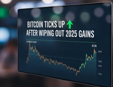 Bitcoin Ticks Up After Wiping Out 2025 Gains