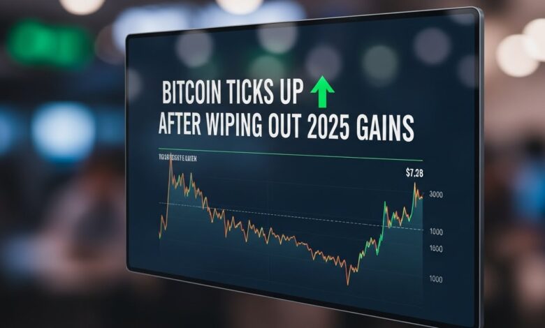 Bitcoin Ticks Up After Wiping Out 2025 Gains