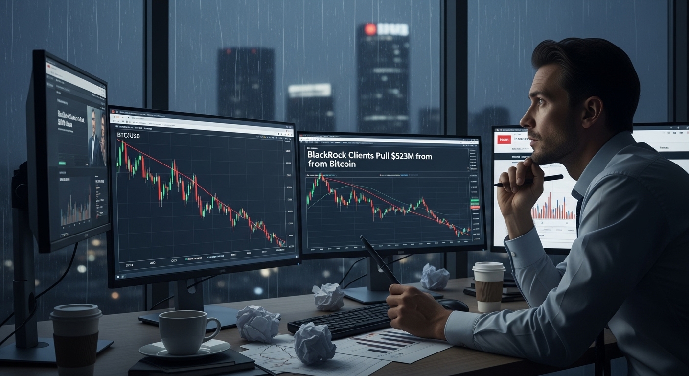 BlackRock clients pull $523m out of Bitcoin positions. Here’s what to expect next for the price