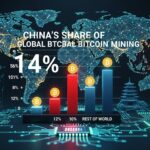 China’s share of global Bitcoin mining rises to 14%