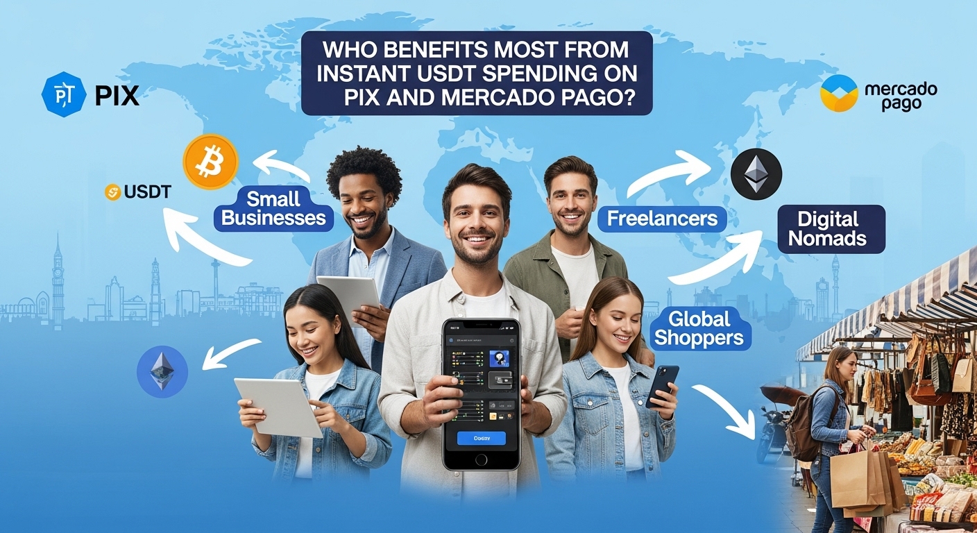 Who Benefits Most from Instant USDT Spending on PIX and Mercado Pago?
