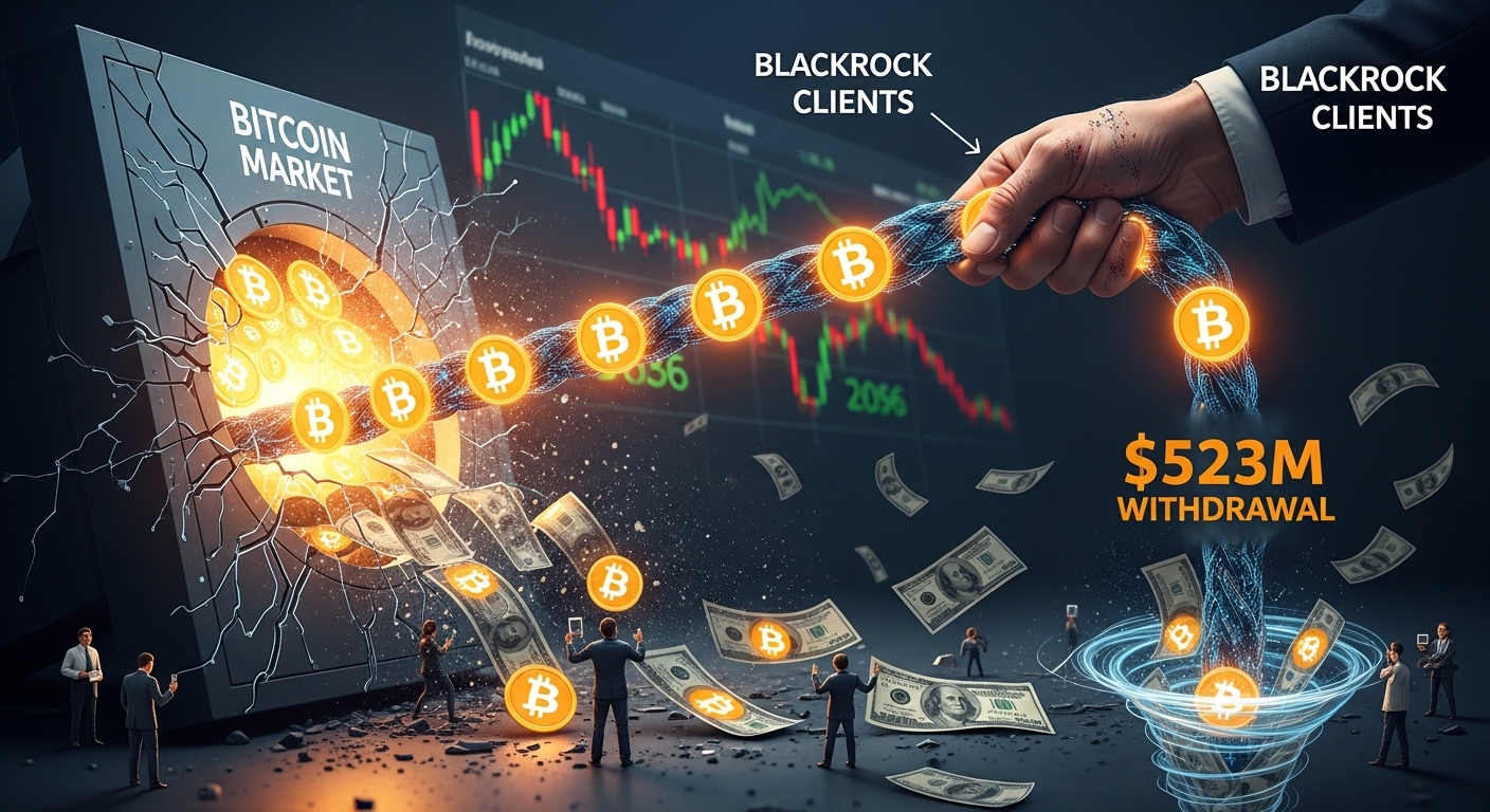 What actually happened when BlackRock clients pulled $523m out of Bitcoin