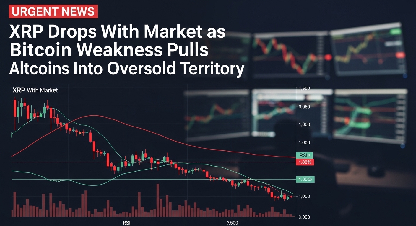 XRP Slides as Bitcoin Slump Pushes Altcoins Lower