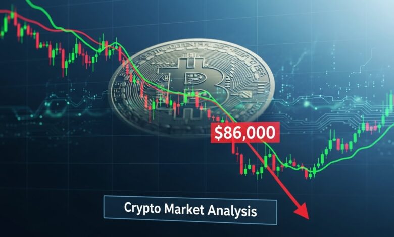 Bitcoin Drops Toward $86,000 Crypto Market Analysis