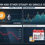 Bitcoin and Ether Steady as Oracle Slides and Rate Cuts Loom
