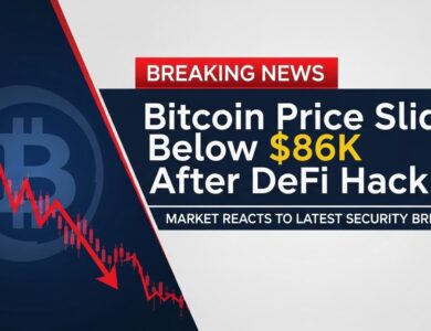 Bitcoin price today slides below $86k after DeFi hack