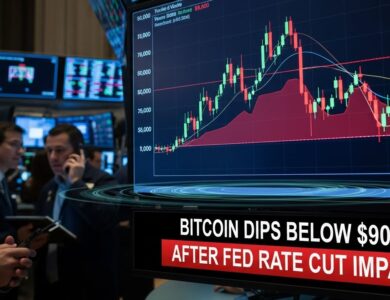 Bitcoin Dips Below $90,000 After Fed Rate Cut Impact