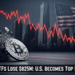 Bitcoin ETFs Lose $825M: U.S. Becomes Top BTC Seller