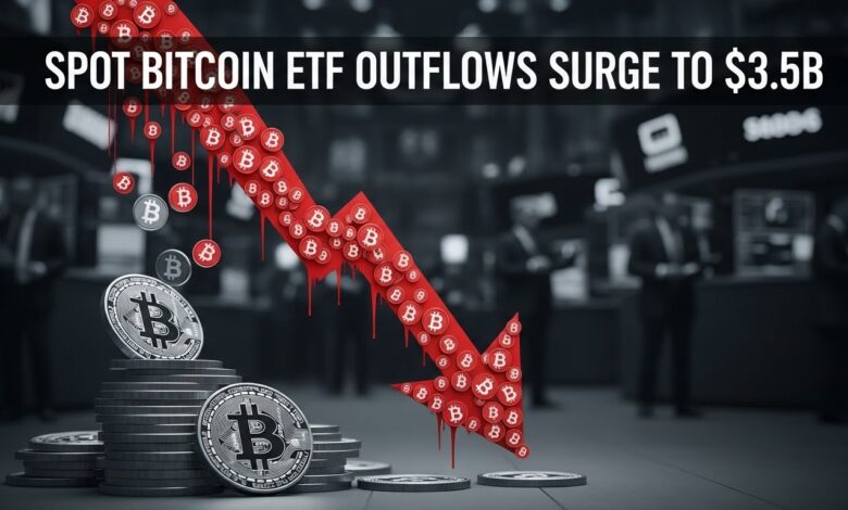 Spot Bitcoin ETF Outflows Surge to $3.5B
