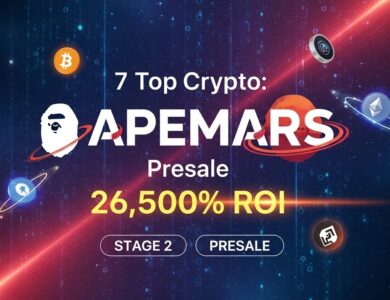7 Top Crypto APEMARS Presale 26,500% ROI Stage 2