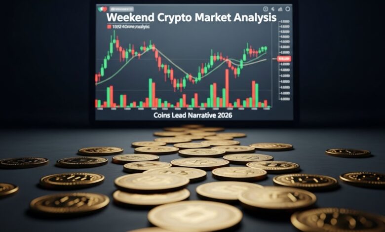 Coins Lead Narrative 2026 Weekend Crypto Market Analysis
