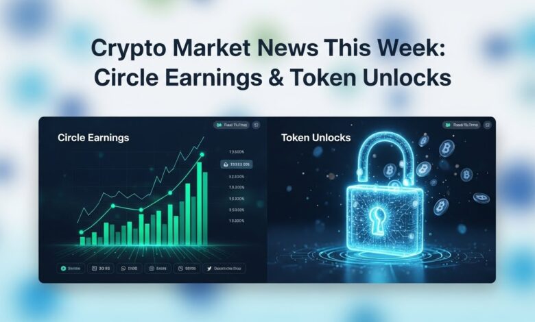 Crypto Market News This Week Circle Earnings & Token Unlocks