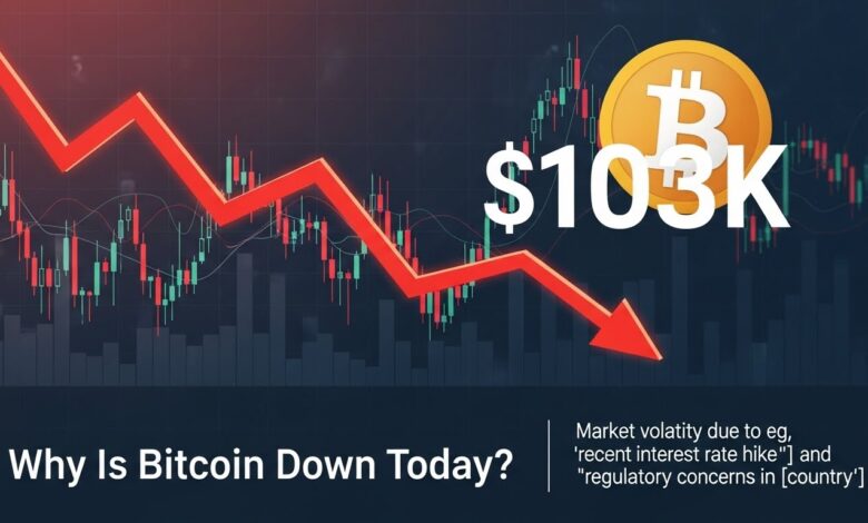 Why Is Bitcoin Down Today BTC Hovering at $103K Explained