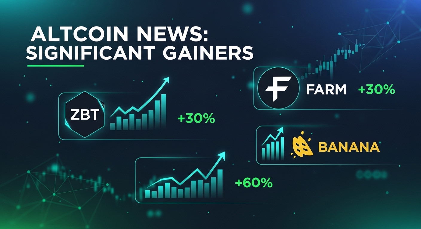 Altcoin News Significant Gainers ZBT, FARM & BANANA Rally