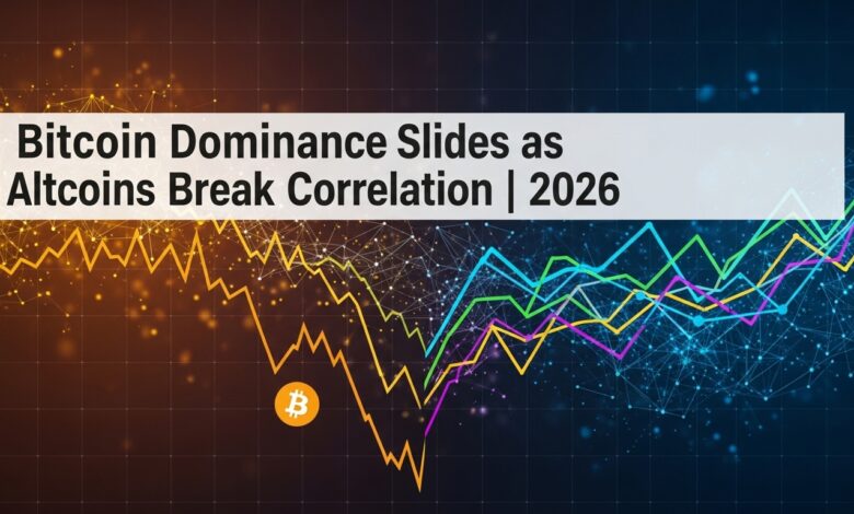Bitcoin Dominance Slides as Altcoins Break Correlation 2026