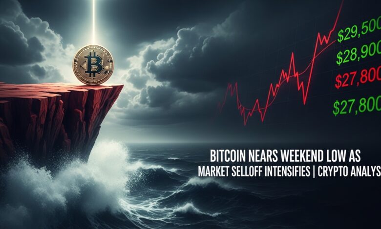 Bitcoin Nears Weekend Low as Market Selloff Intensifies Crypto Analysis