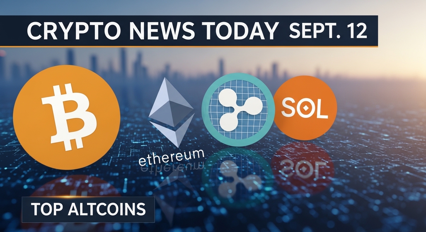Crypto News Today Sept. 12 BTC, ETH, XRP, SOL & Top Altcoins