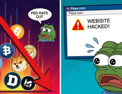 Meme Coins Fall After Fed Rate Cut & Pepe Website Hacked